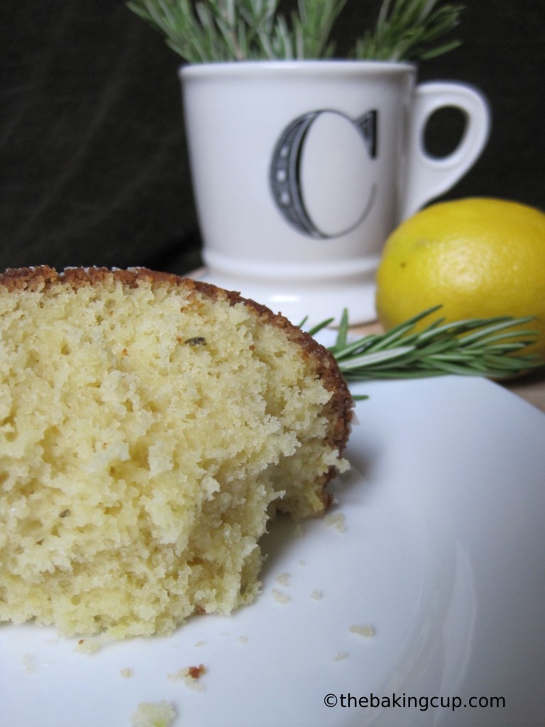 the baking cup olive oil lemon rosemary bundt cake5